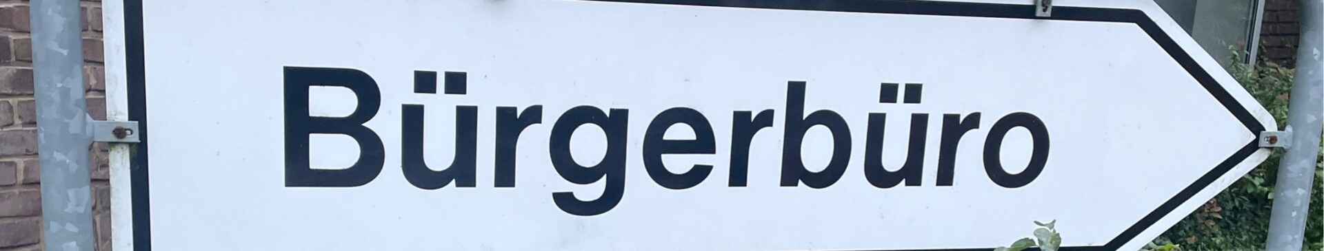 Schild Bürgerbüro